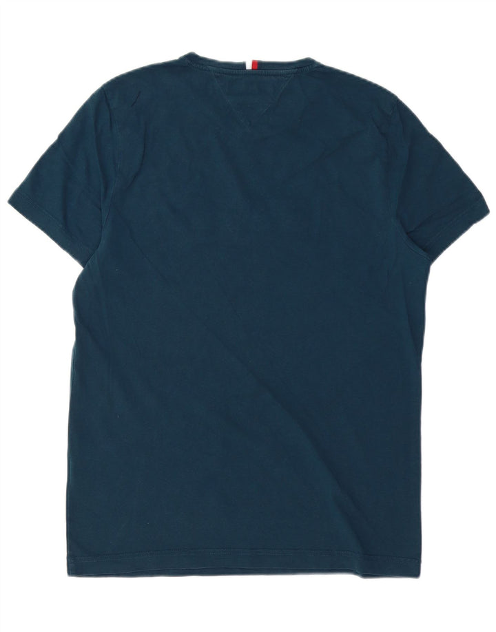 TOMMY HILFIGER T-shirt grafica da uomo Top in cotone blu navy medio