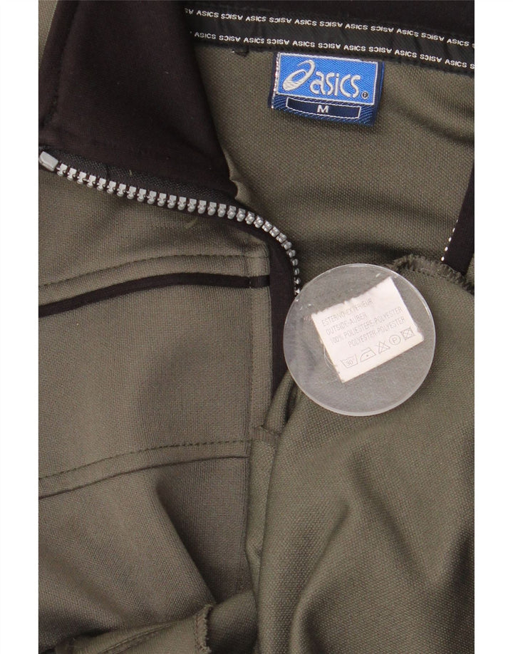 Giacca sportiva da uomo Asics, giacca media, kaki, in poliestere