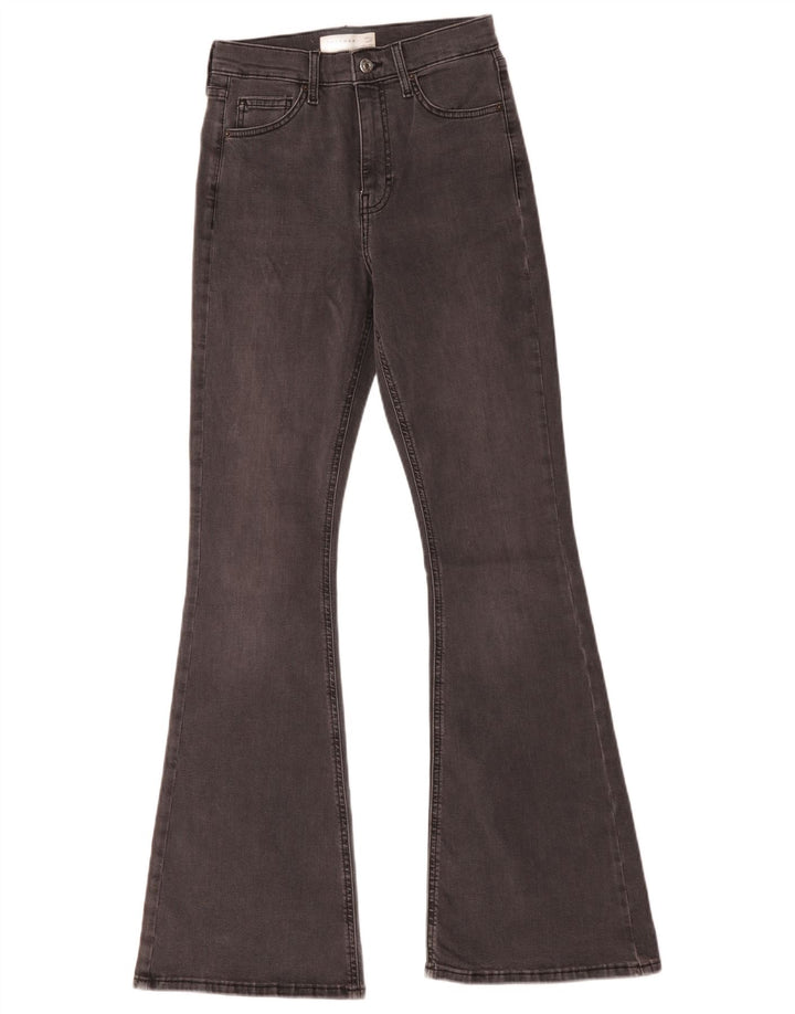 Jeans svasati Jamie da donna Topshop W28 L32 cotone grigio