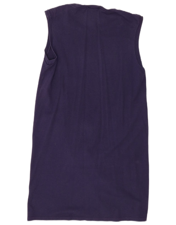 Abito t-shirt senza maniche da donna Lacoste taglia 44 grande blu navy