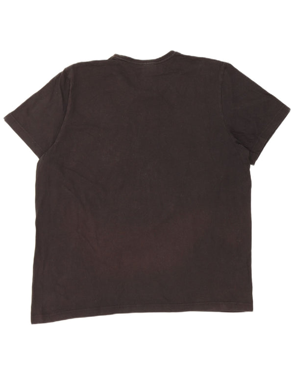 T-shirt grafica da uomo Adidas Top XL in cotone nero