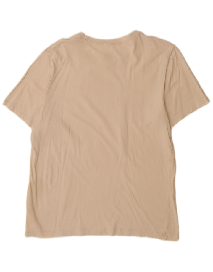 T-shirt grafica da uomo Nike Top grande in cotone bianco sporco