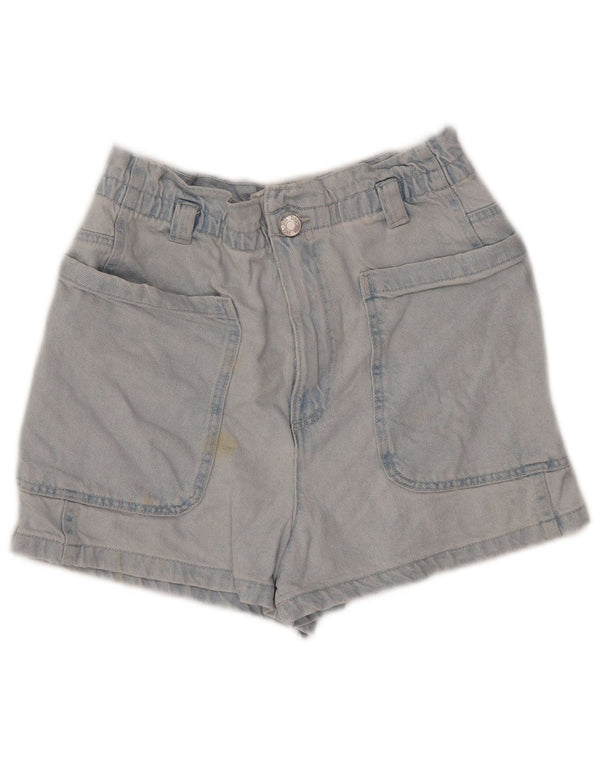 Pantaloncini di jeans a vita alta da donna Zara EU 36 XS W26 Blu