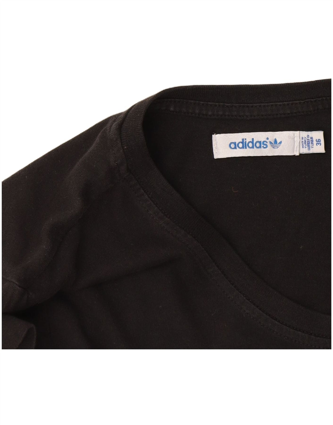 T-shirt grafica da donna Adidas Top EU 36 piccola nera