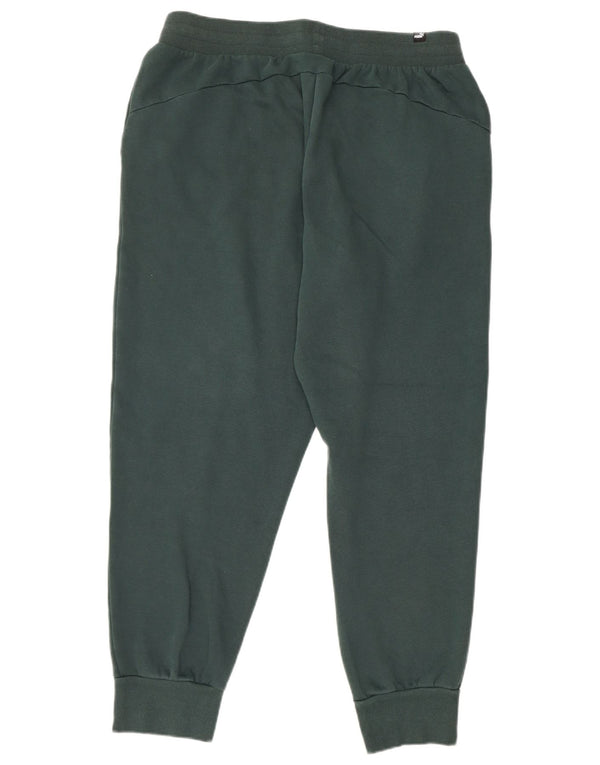 Pantaloni da tuta da donna PUMA Joggers UK 16 Large Verde Cotone