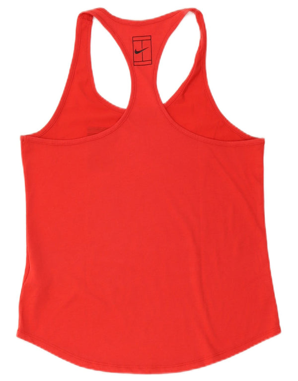 Canotta Nike Dri Fit da donna UK 12 medio rosso poliestere
