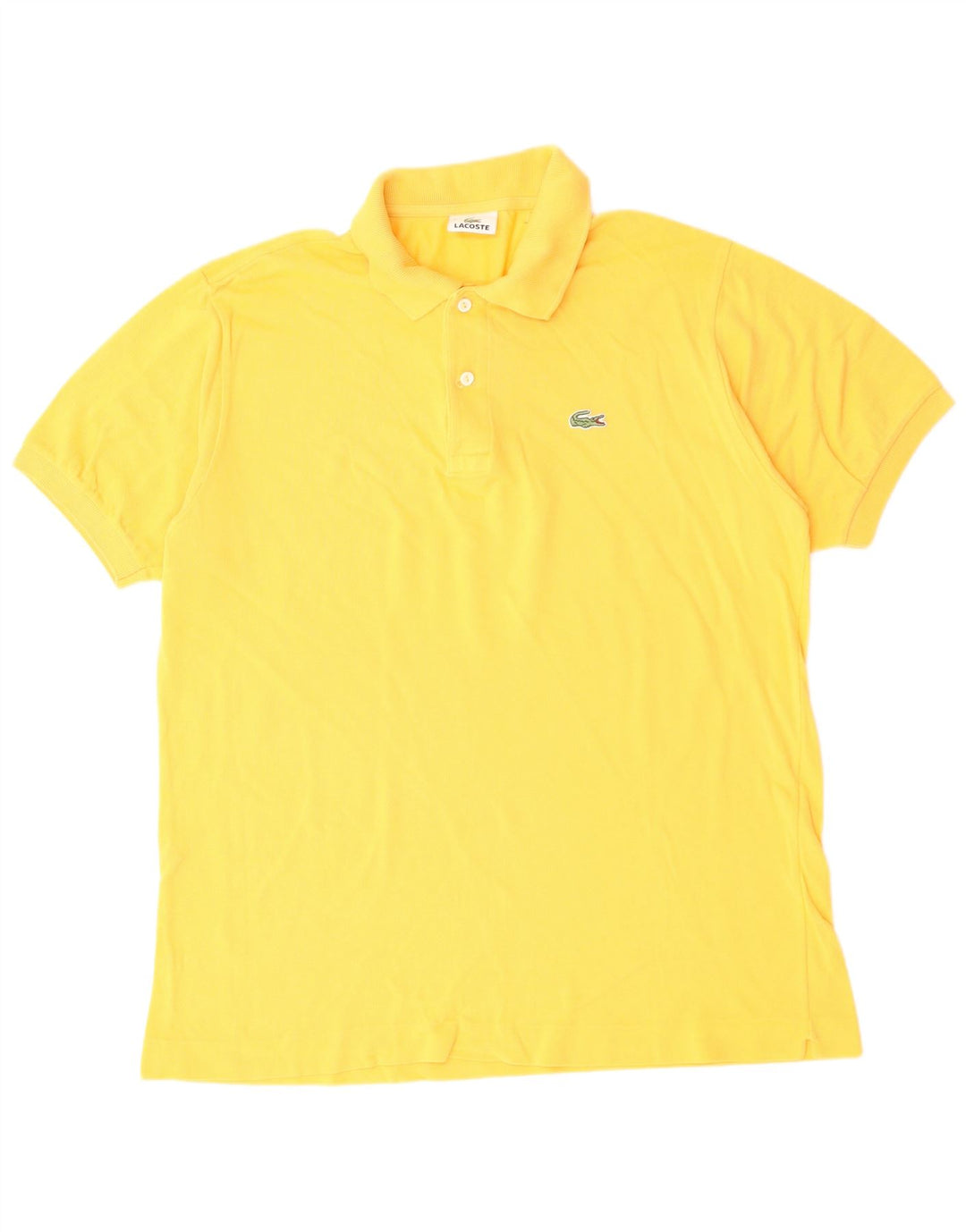 Polo da uomo LACOSTE taglia 5 grande in cotone giallo