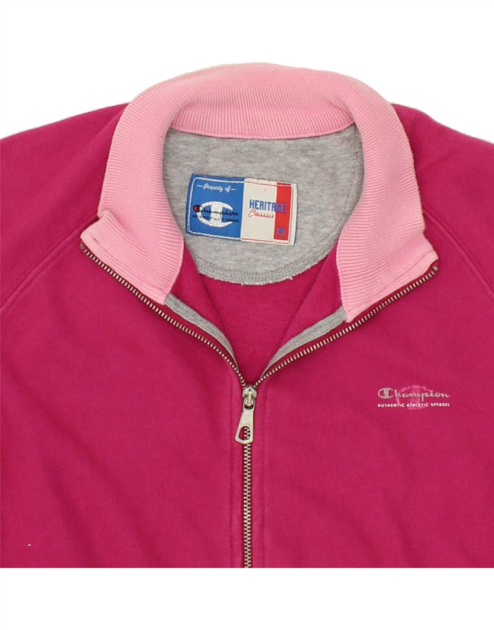 CHAMPION Womens Heritage Classics Tracksuit Top Jacket UK 14 Medium Pink Vintage Champion and Second-Hand Champion from Messina Hembry 