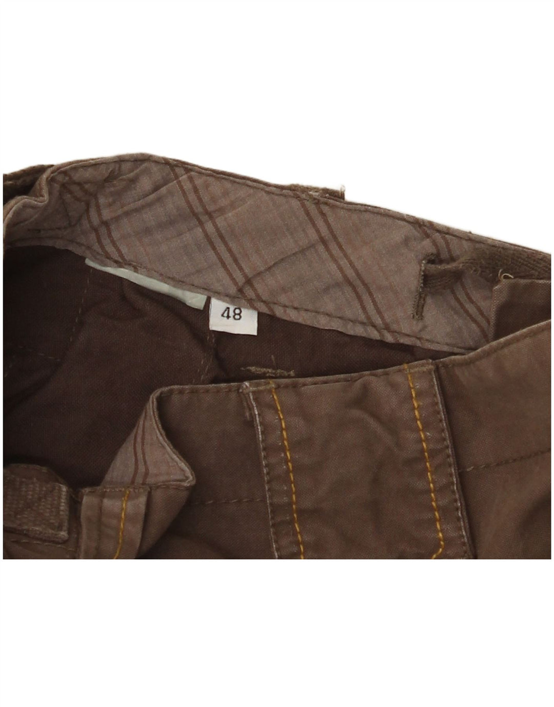 Pantaloncini cargo da uomo VINTAGE IT 48 medi W32 Marrone