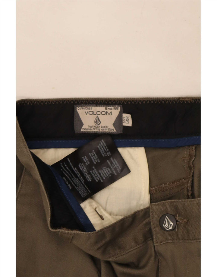 Pantaloncini chino da uomo Volcom W32 cotone kaki medio