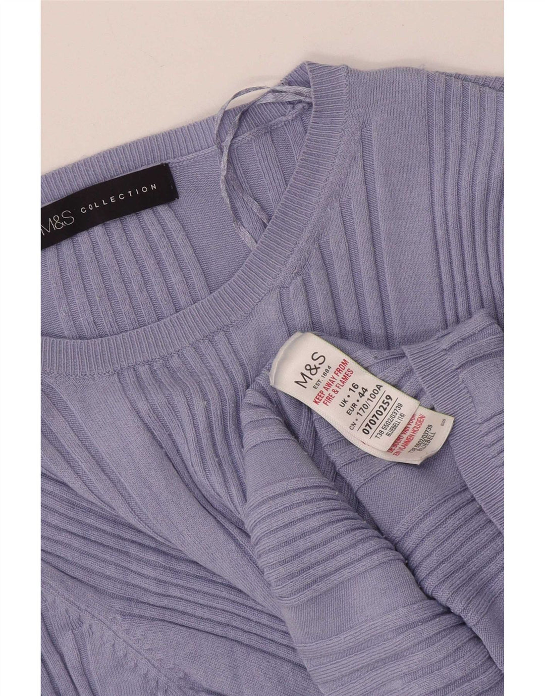 Marks & Spencer T-shirt da donna Top UK 16 Large Viola in viscosa