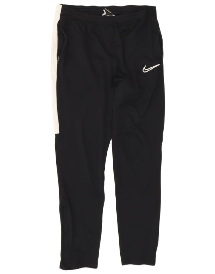 NIKE Mens Dri Fit Tracksuit Trousers Medium  Black Colourblock Polyester