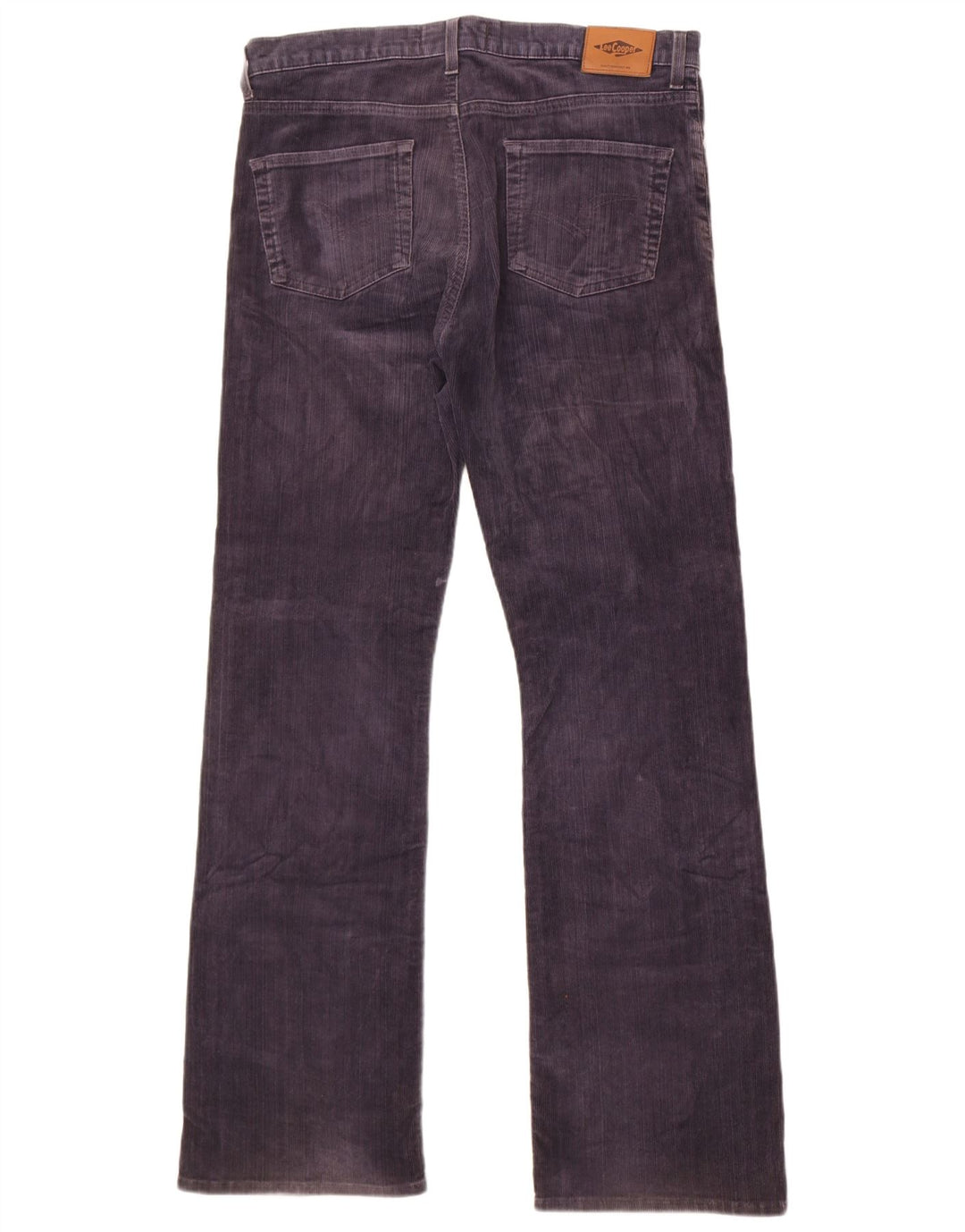 Pantaloni Lee da uomo in velluto a coste Bootcut Cooper W34 L33 cotone blu navy