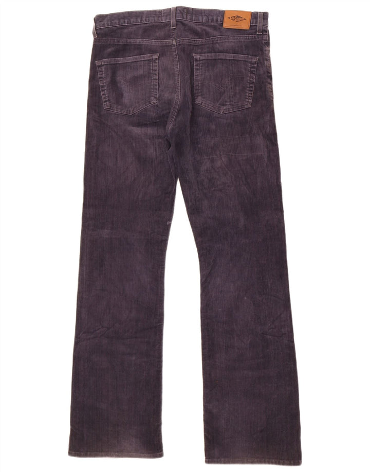 Pantaloni Lee da uomo in velluto a coste Bootcut Cooper W34 L33 cotone blu navy
