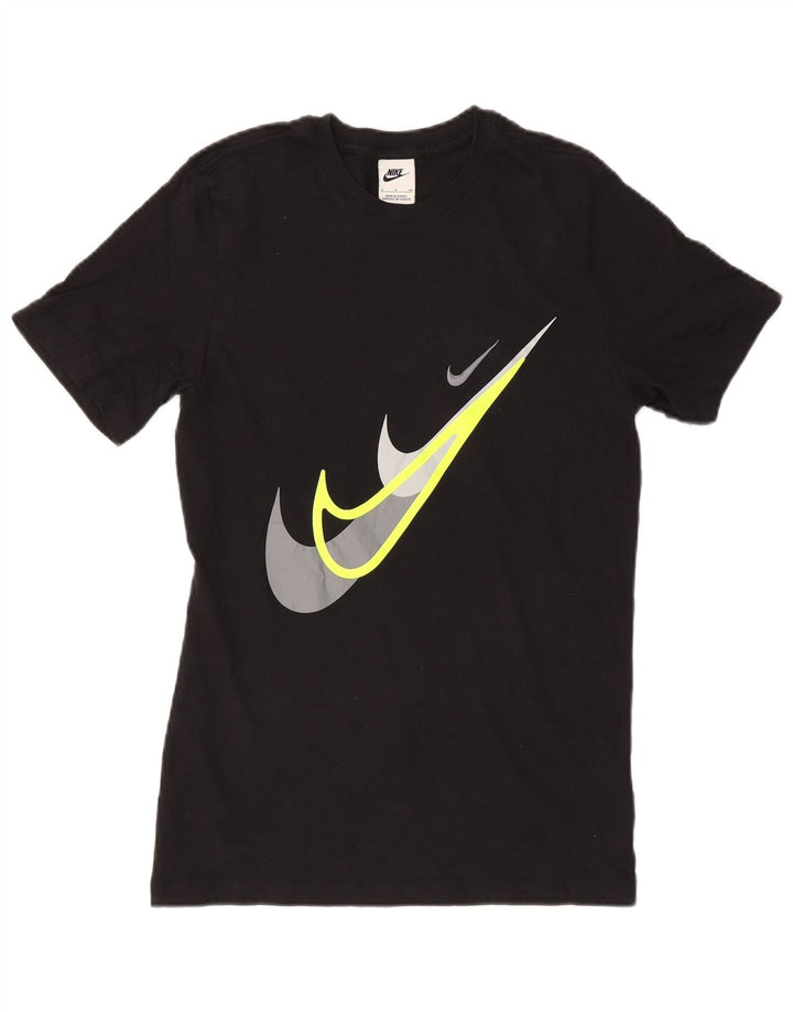 T-shirt grafica da uomo Nike Top Small in cotone nero