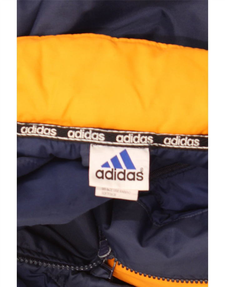 Giacca a vento da uomo Adidas UK 40 Large Blu Navy Colorblock