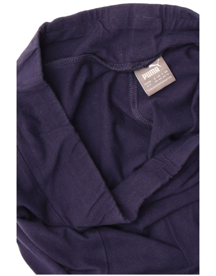 PUMA Womens Graphic Leggings UK 10 Small Navy Blue
