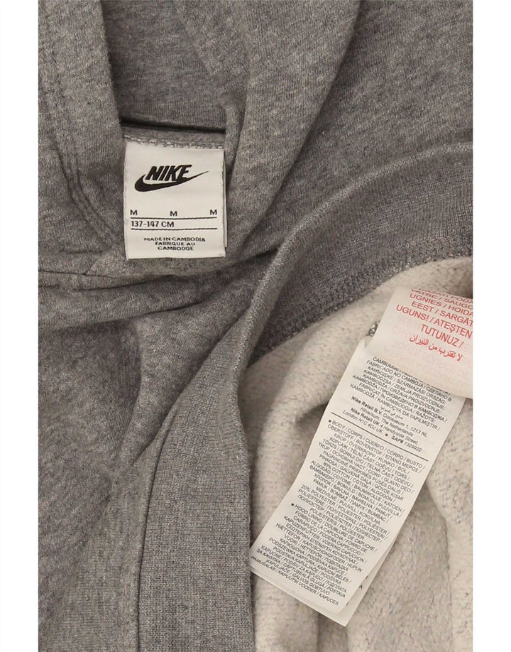 Felpa con cappuccio da ragazzo Nike 10-11 anni in cotone grigio medio
