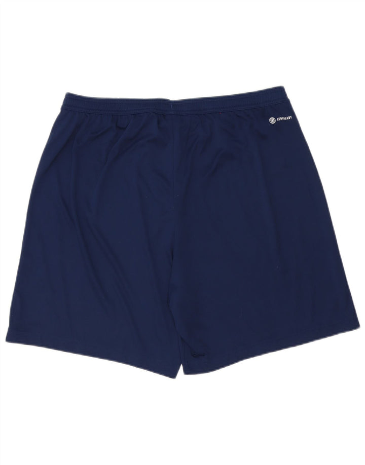 Pantaloncini sportivi da uomo Adidas XL blu navy in poliestere