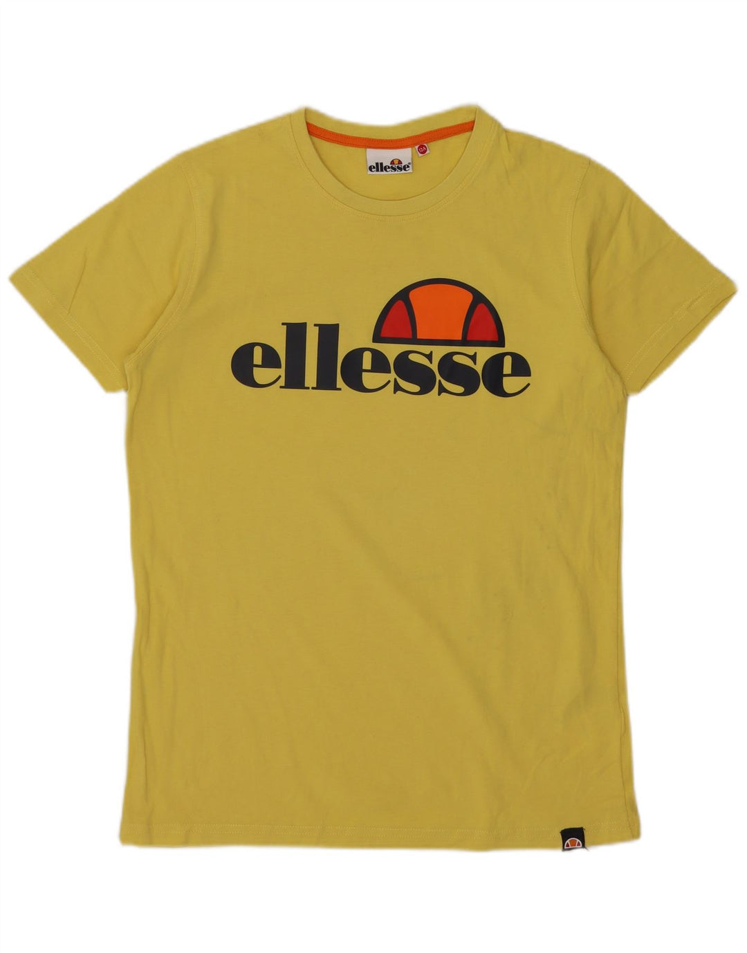 Ellesse Boys Graphic T-Shirt Top 11-12 Years Yellow Cotton