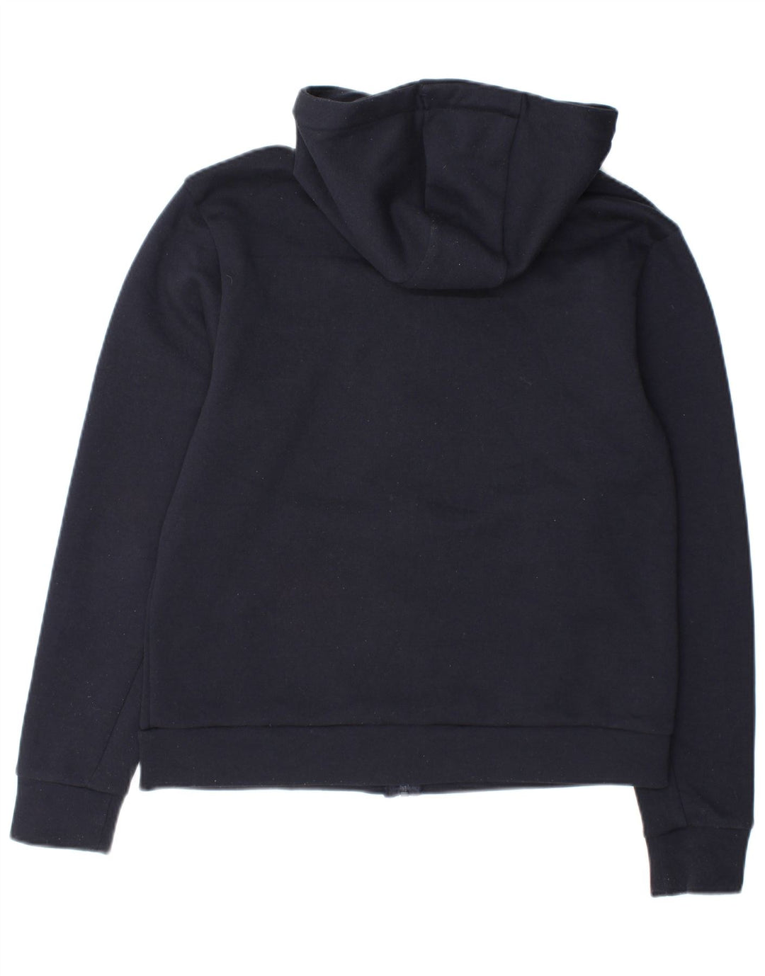 Maglione con cappuccio e zip grafica da uomo Fila in cotone blu navy medio