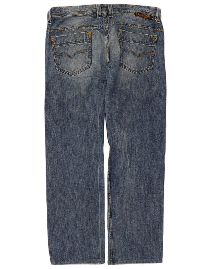 Jeans dritti da uomo Diesel W32 L30 cotone blu
