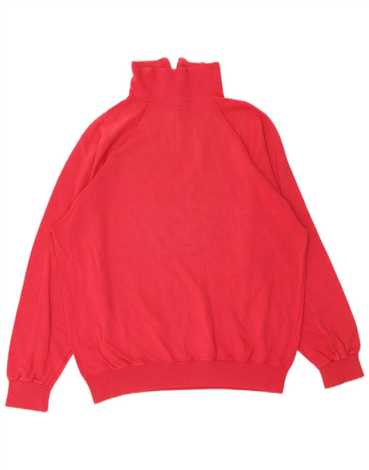 Felpa Champion da uomo con zip e collo, grande, rossa