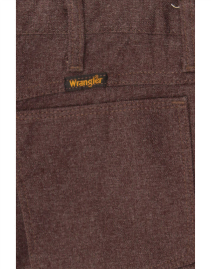 WRANGLER Womens Bootcut Casual Trousers W30 L23 Brown Vintage Wrangler and Second-Hand Wrangler from Messina Hembry 