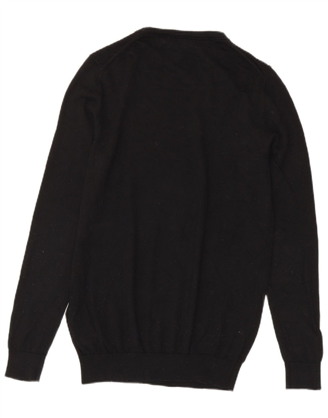Maglione maglione girocollo da uomo Reiss XS in lana nera