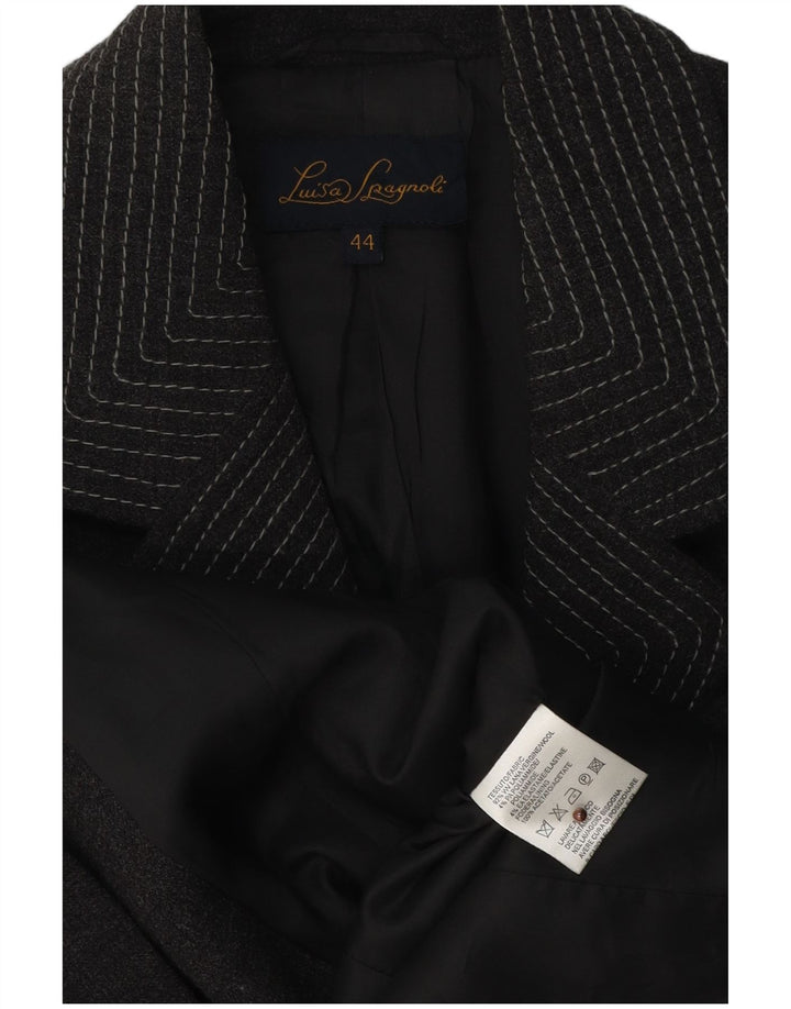 Giacca Blazer Donna Luisa Spagnoli IT 44 Grigio Medio Lana