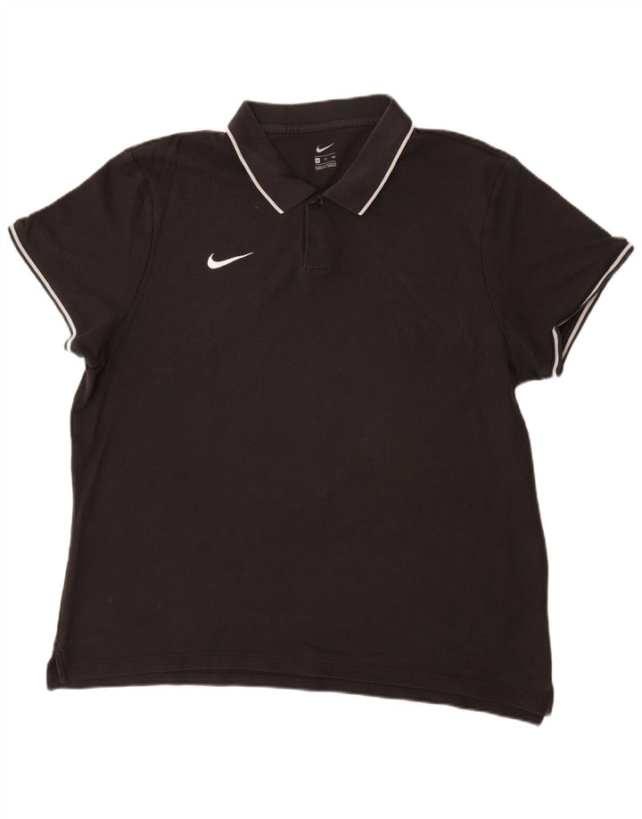 Polo NIKE da uomo 2XL in cotone nero