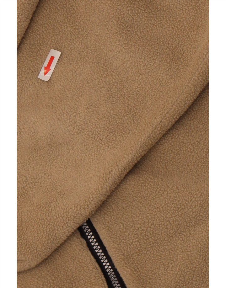 Maglione in pile grafico oversize da uomo Polartec grande beige geometrico