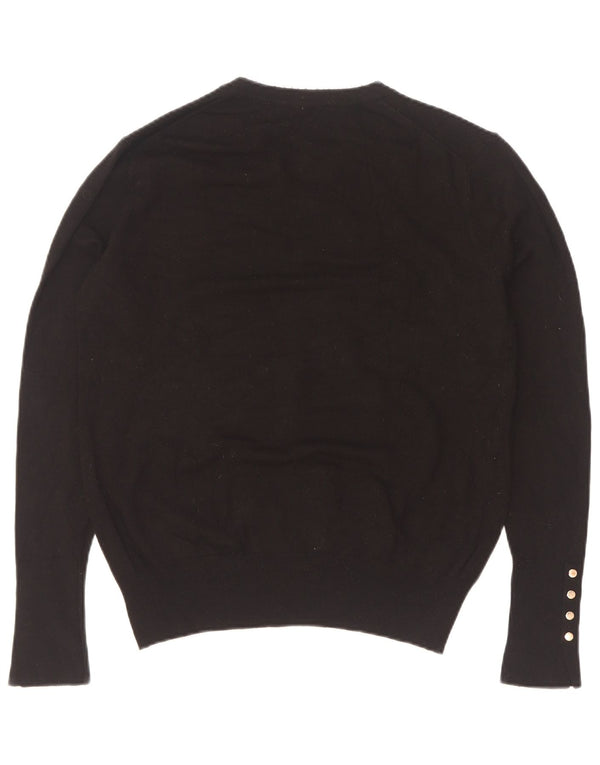 Maglione maglione girocollo da donna Zara UK 14 XL viscosa nera