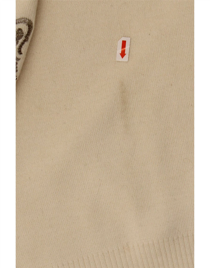 BOGNER Maglione da donna con collo alto e maglione UK 16 Lana Paisley beige grande