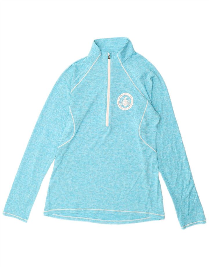 Maglia da ginnastica UNDER ARMOUR da donna Heat Gear Pullover UK 12 Blu medio