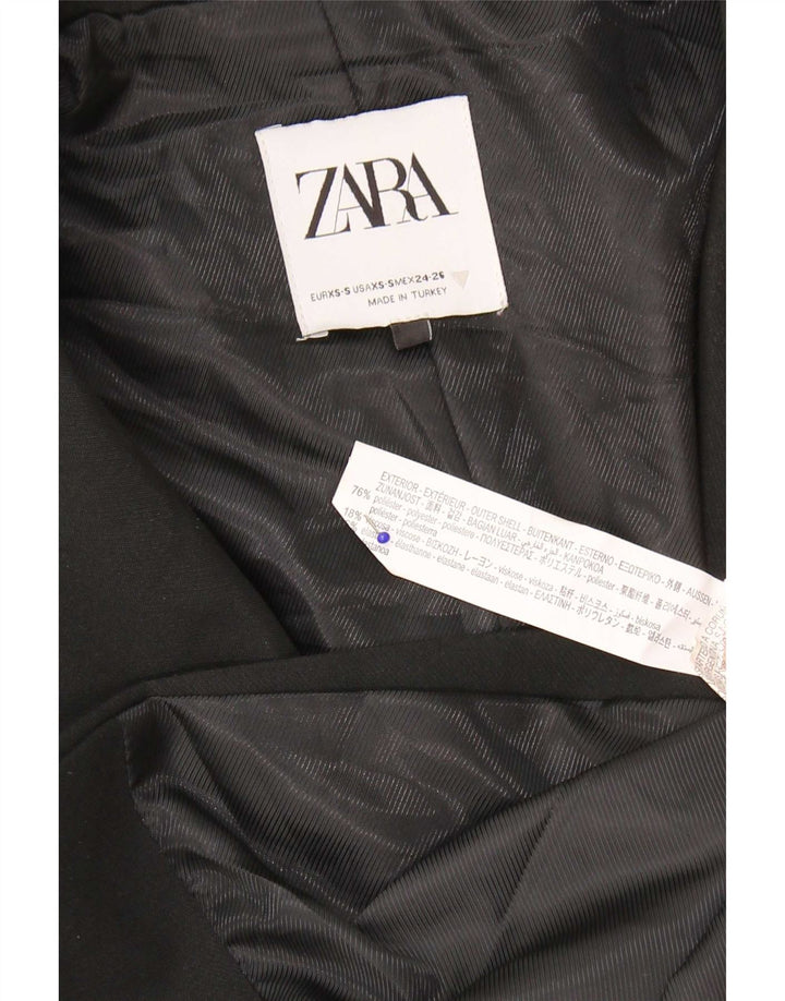 Giacca blazer oversize a 2 bottoni da donna Zara UK 6 XS poliestere nero