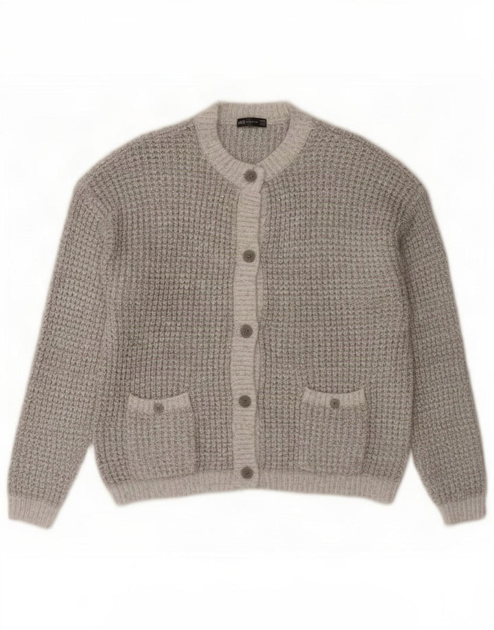 Maglione cardigan oversize da donna Marks & Spencer UK 16 Large Grey Flecked