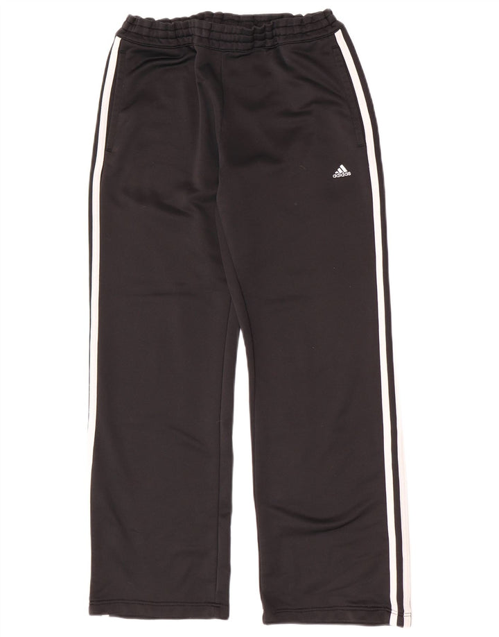 Pantaloni della tuta da donna Adidas UK 10 piccoli poliestere nero