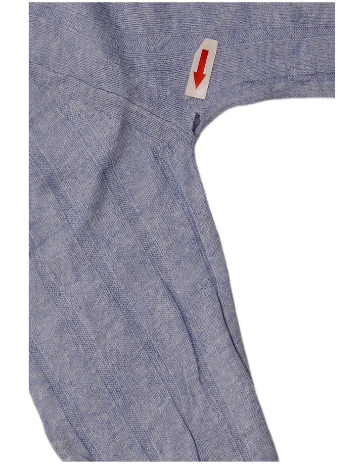 Maglione maglione con scollo a V da donna Marks & Spencer UK 10 piccolo blu