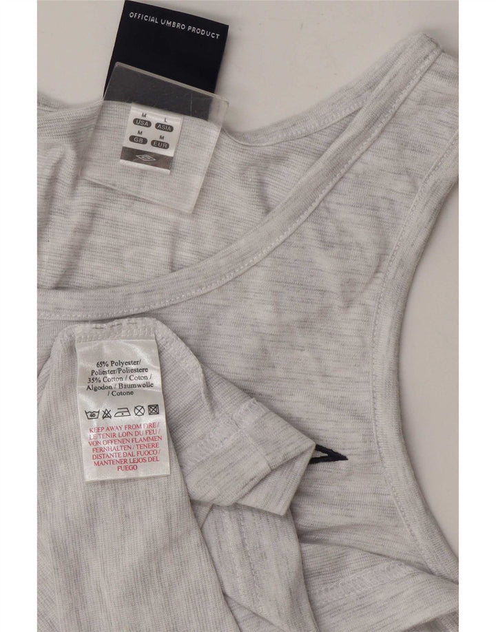 Canotta da uomo Umbro in poliestere screziato grigio medio