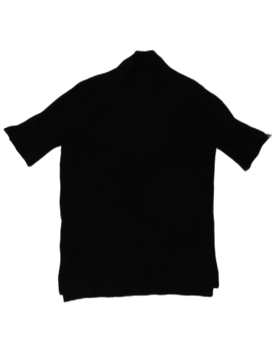 Top a maniche corte in maglia da donna Zara UK 12 viscosa nera media