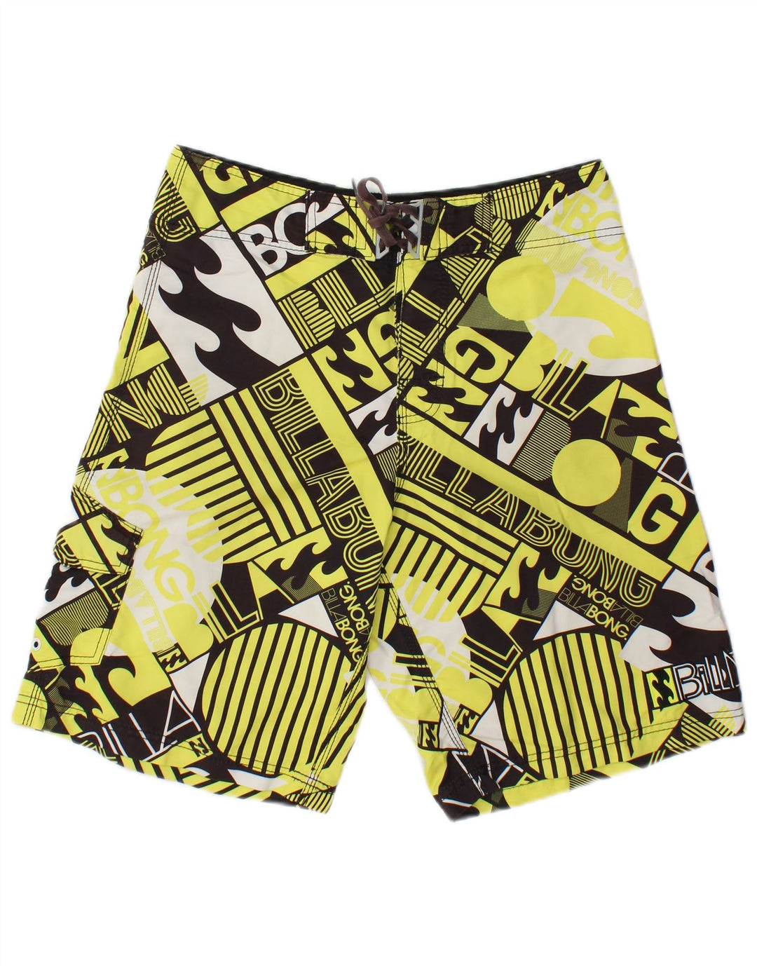 Pantaloncini da bagno grafici da uomo Billabong Poliestere geometrico giallo medio