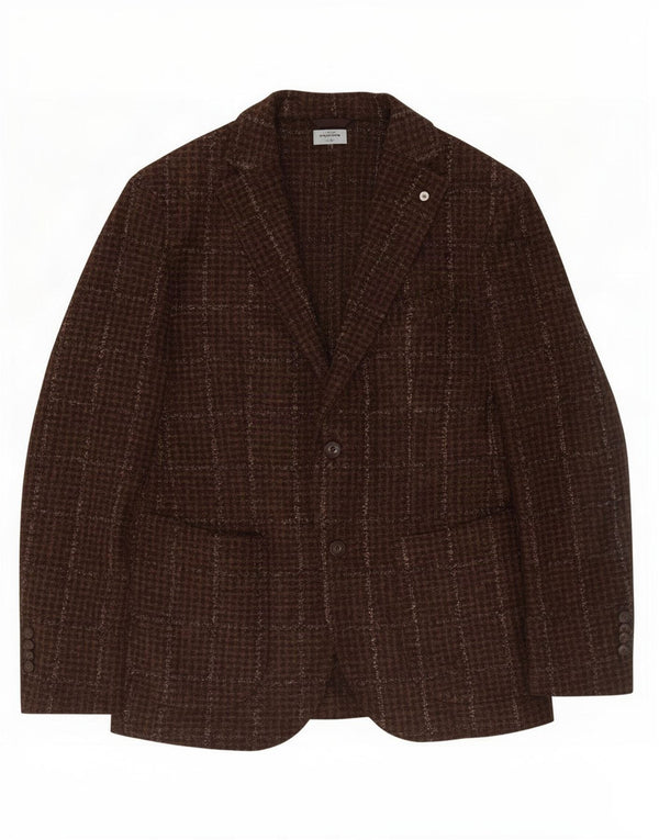Giacca blazer in maglia da uomo in edizione limitata Dandy IT 50 grande motivo kaki