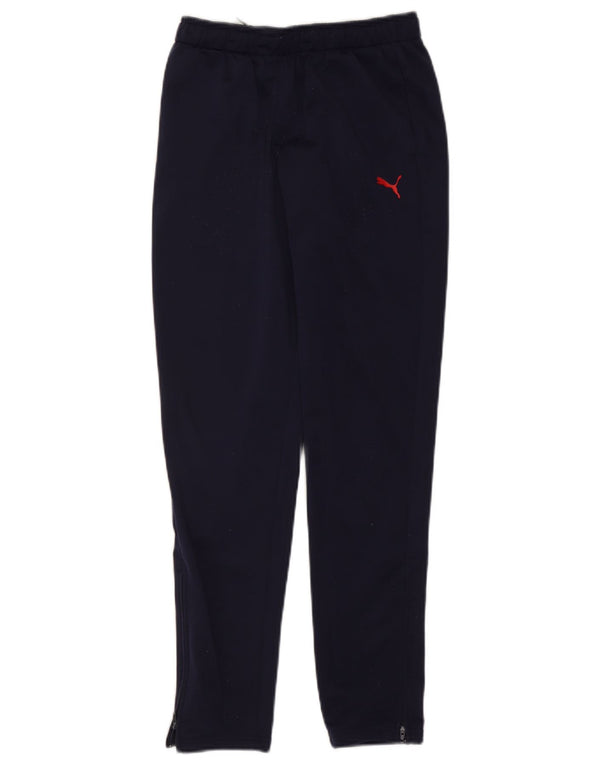 Pantaloni della tuta da ragazzo Puma 13-14 anni in poliestere blu navy