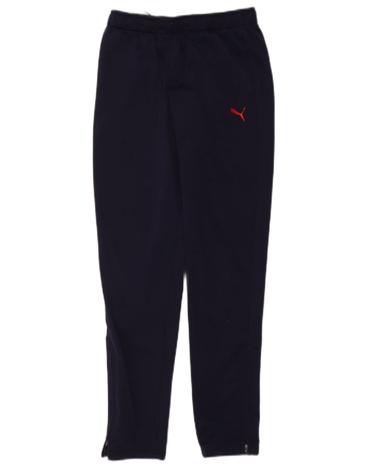 Pantaloni della tuta da ragazzo Puma 13-14 anni in poliestere blu navy