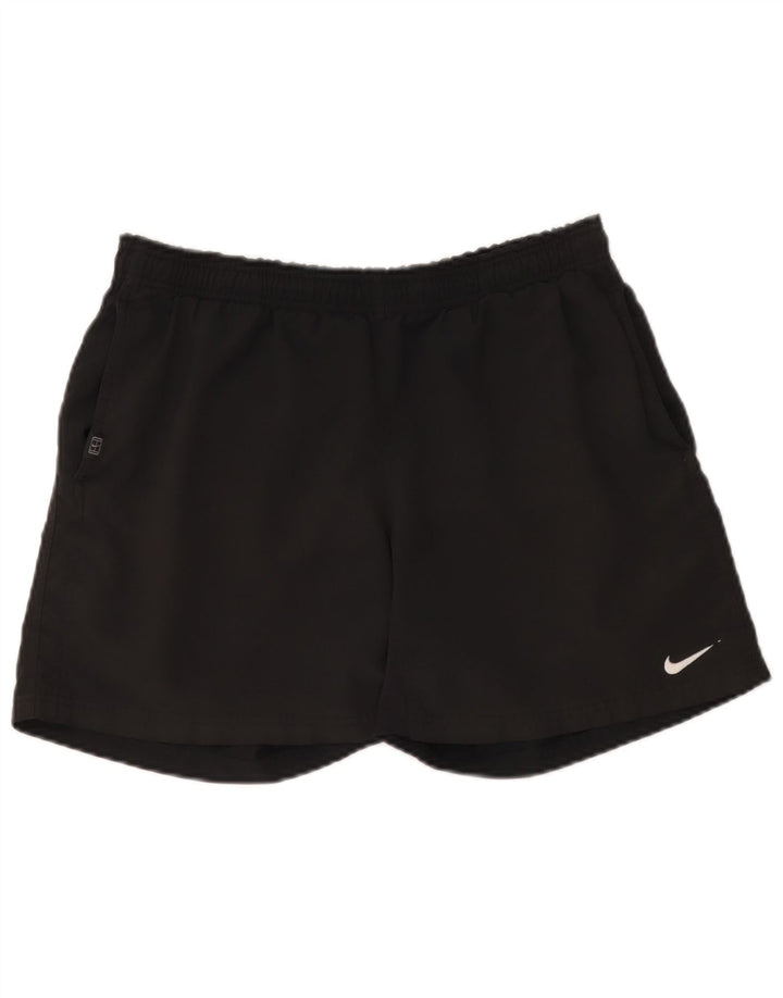 Pantaloncini sportivi Nike Dri Fit da uomo, grandi, in poliestere nero