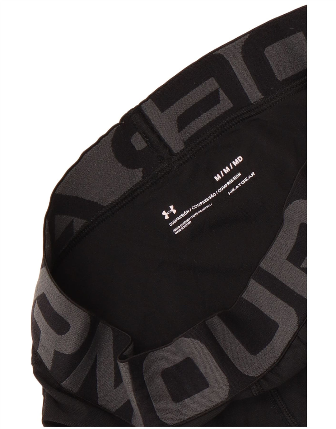 Under Armour Mens Heat Gear Graphic Capri Leggings medio nero