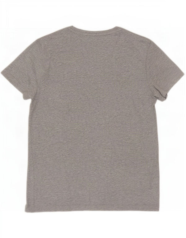 T-shirt slim fit da uomo Tommy Hilfiger Top in cotone color block grigio medio