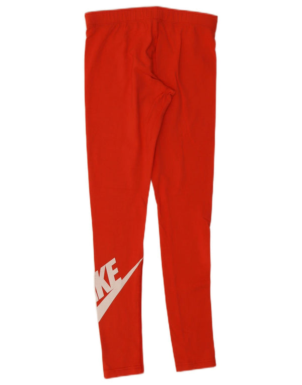 Leggings grafici da donna Nike UK 8 piccoli in cotone arancione