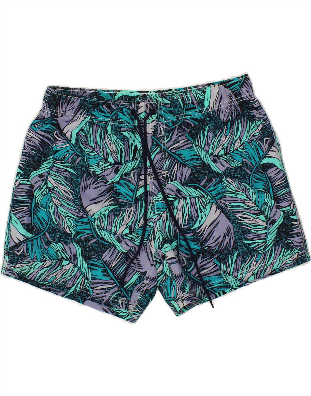 OVS Mens Swimming Shorts Medium Blue Floral Hawaiian Vintage OVS and Second-Hand OVS from Messina Hembry 